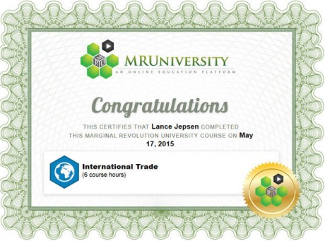 international trade certificate